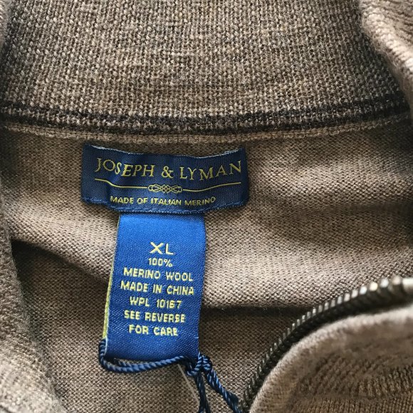 NWT Men’s ¼ zip Heathered Sweater - Picture 4 of 10